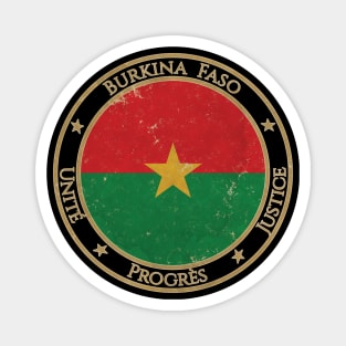 Vintage Burkina Faso Africa African Flag Magnet